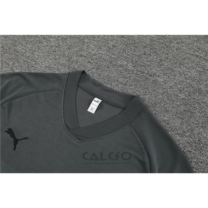 Tuta da Track Borussia Dortmund Manica Corta 2022-2023 Grigio - Pantaloncini